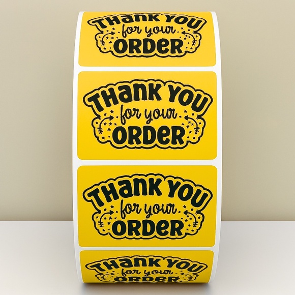 Thank You For Your Order Stickers Labels Packaging Small Business - Picture 2 of 11